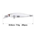 10.6cm 7.5g 25pcs