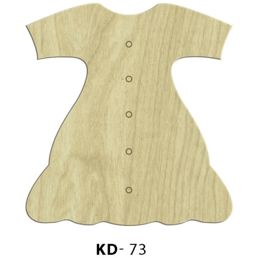 KD73 Kaftan Wood Package Ornament, Hobby Wood Painting Ornament