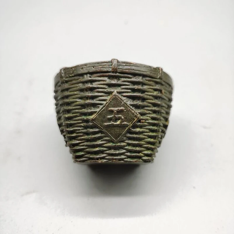 Antique Collection: Brass Five-Grain Abundance Incense Burner, Home Decorative Piece, Purple Bronze Ashtray, Copper Incen
