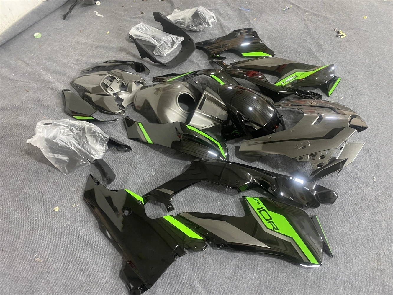 Motorcycle Fairing kit for Kawasaki ZX-10R 21-23 Year 10R 2021 2022 2023 Fairing Metallic grey