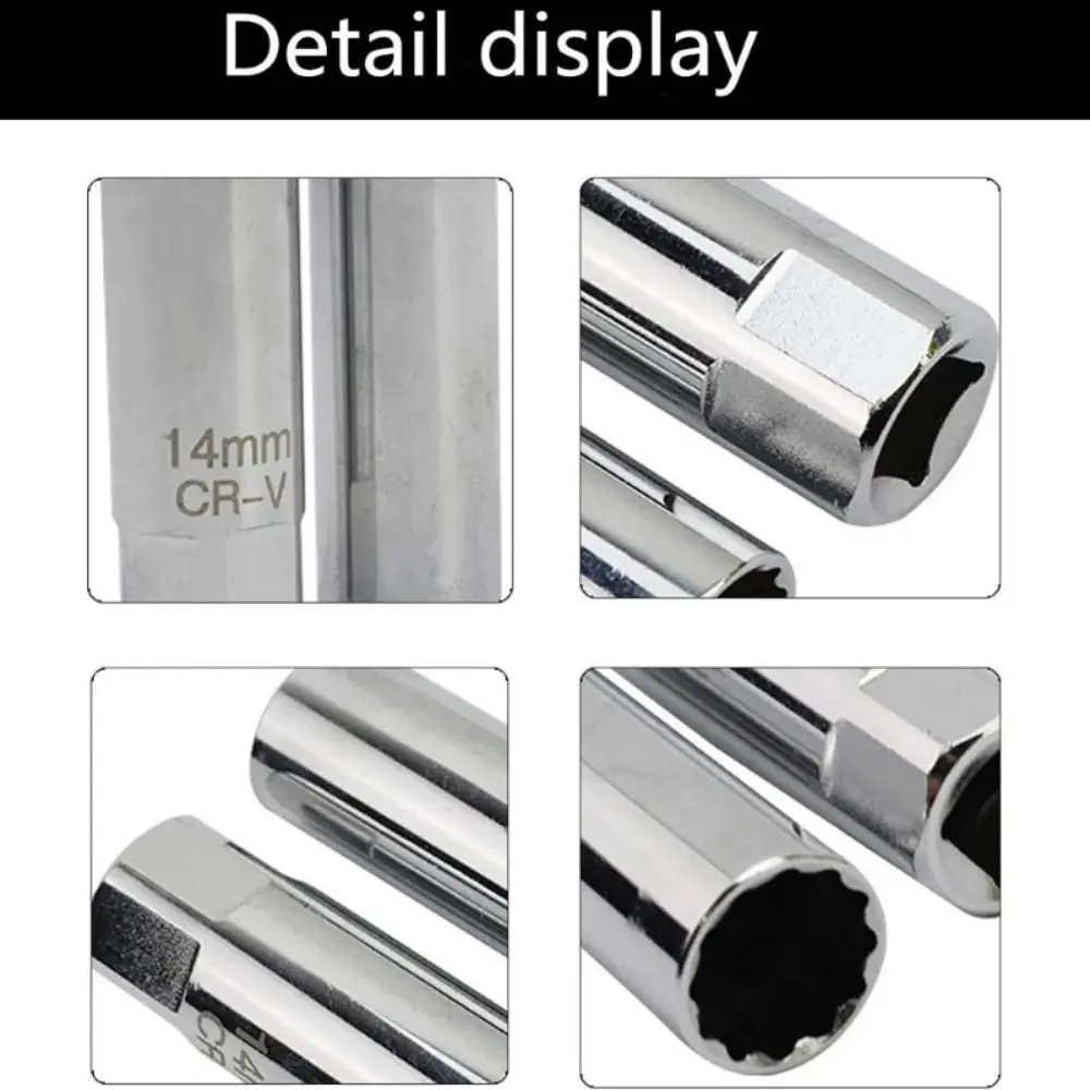 

Practical CR-V Spark Plug Sleeve Magnetic 14mm 16mm Wrench 3/8" 12-Point Angle Auto Removal Repair Tools Auto