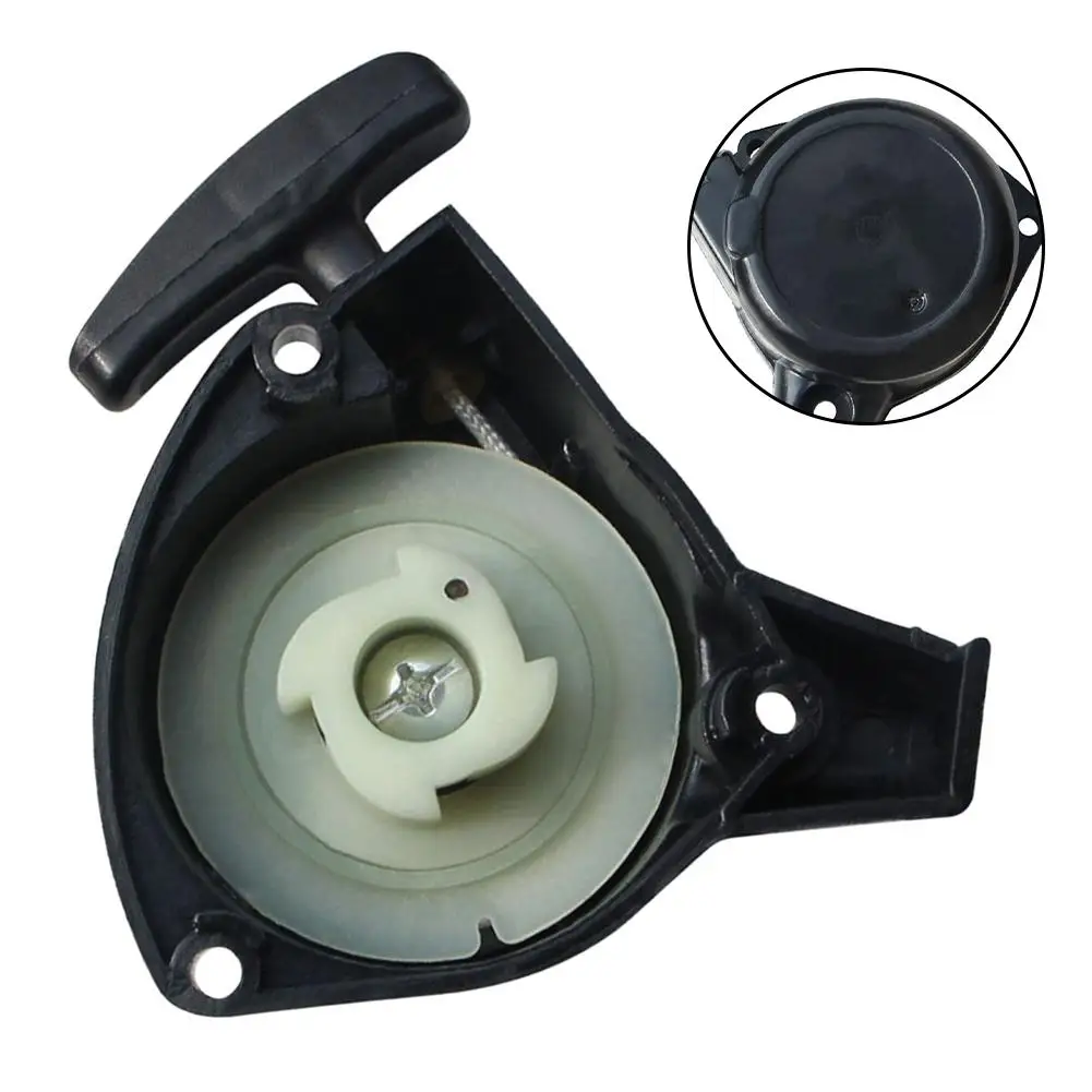 Pull Start Recoil Starter For Mitsubishi TL26 TU26 TL23 TU23 Sprayer High Branch Saw 767 Engine Starting Assembly Black Plastic