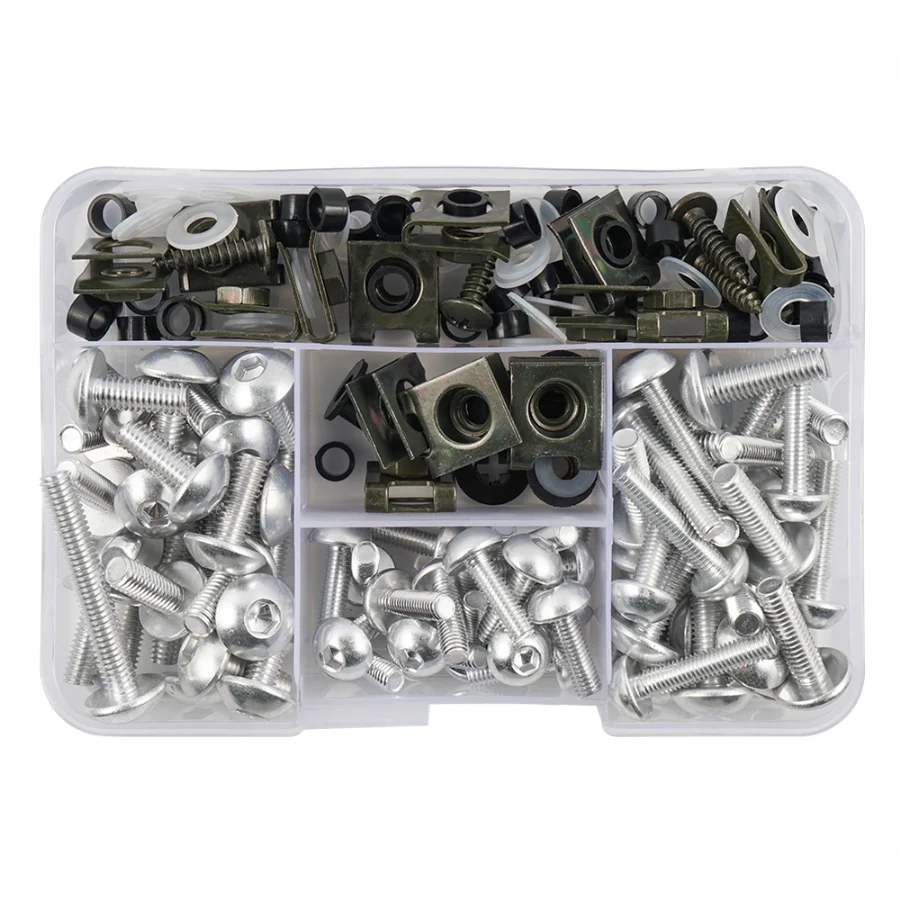 177PCS Motorcycle Screws Nut Kit For YAMAHA Tenere 700 MT07 MT 07 TMAX 500 560 FZ6 XMAX 300 125 MT 09 03 Fairing protector Bolts