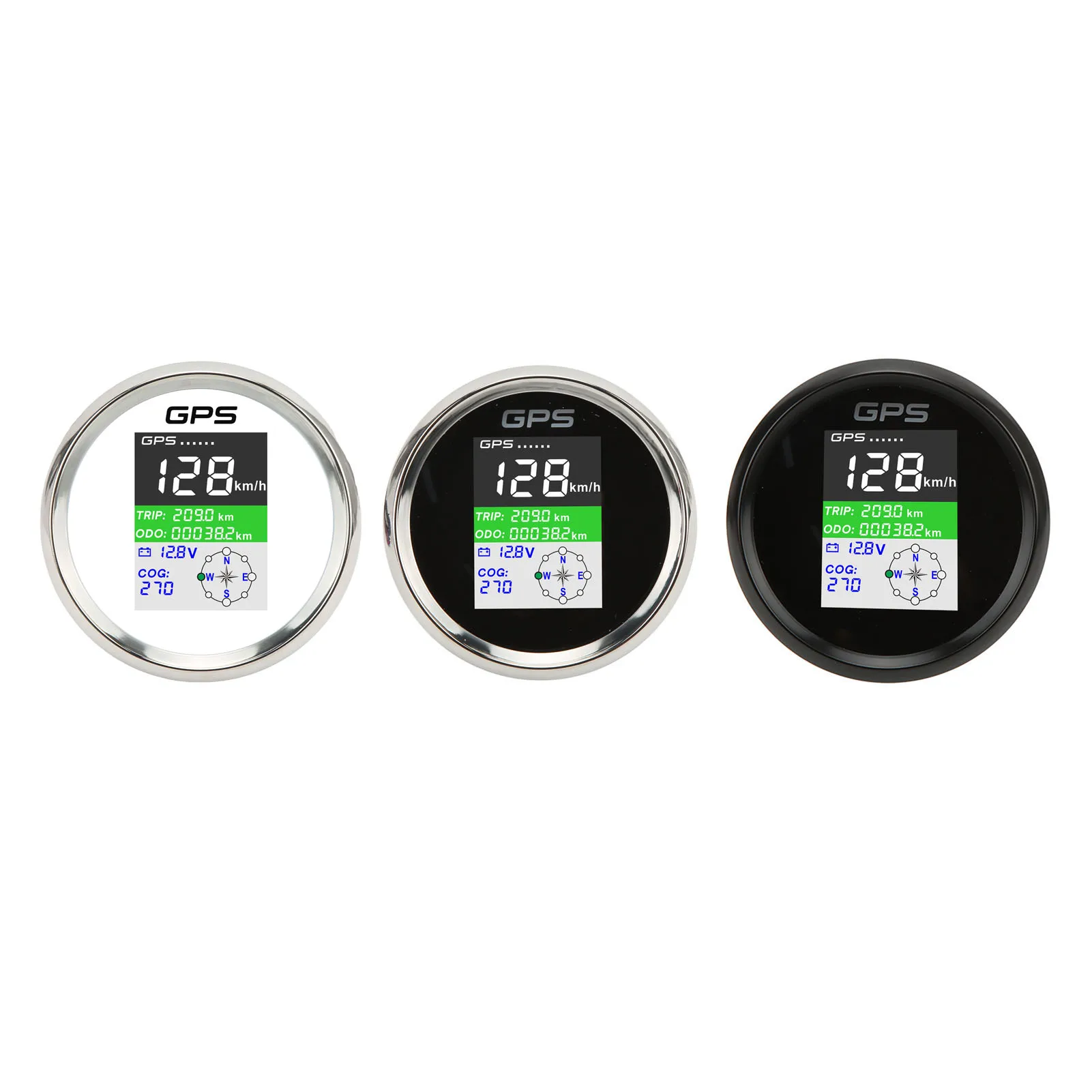 عداد السرعة GPS Km/h عقدة MPH DC9‐32V 85 مللي متر قوارب عداد المسافات متعدد الوظائف IP67 مقاوم للماء للبحرية للدراجات النارية #6