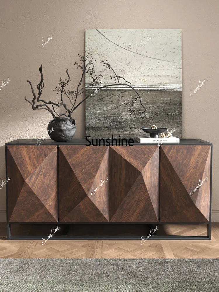 

Medieval home storage multi-functional living room decorative cabinet