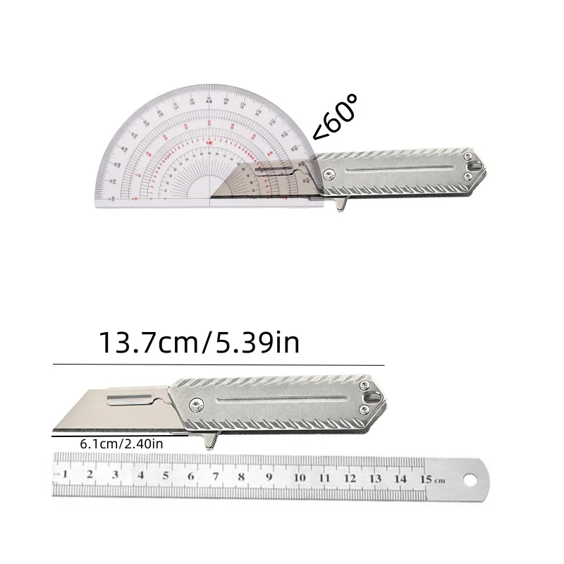 Coltello multiuso per carichi pesanti in acciaio inossidabile Lama per scaletta con apertura rapida può sostituire la taglierina della scatola e la