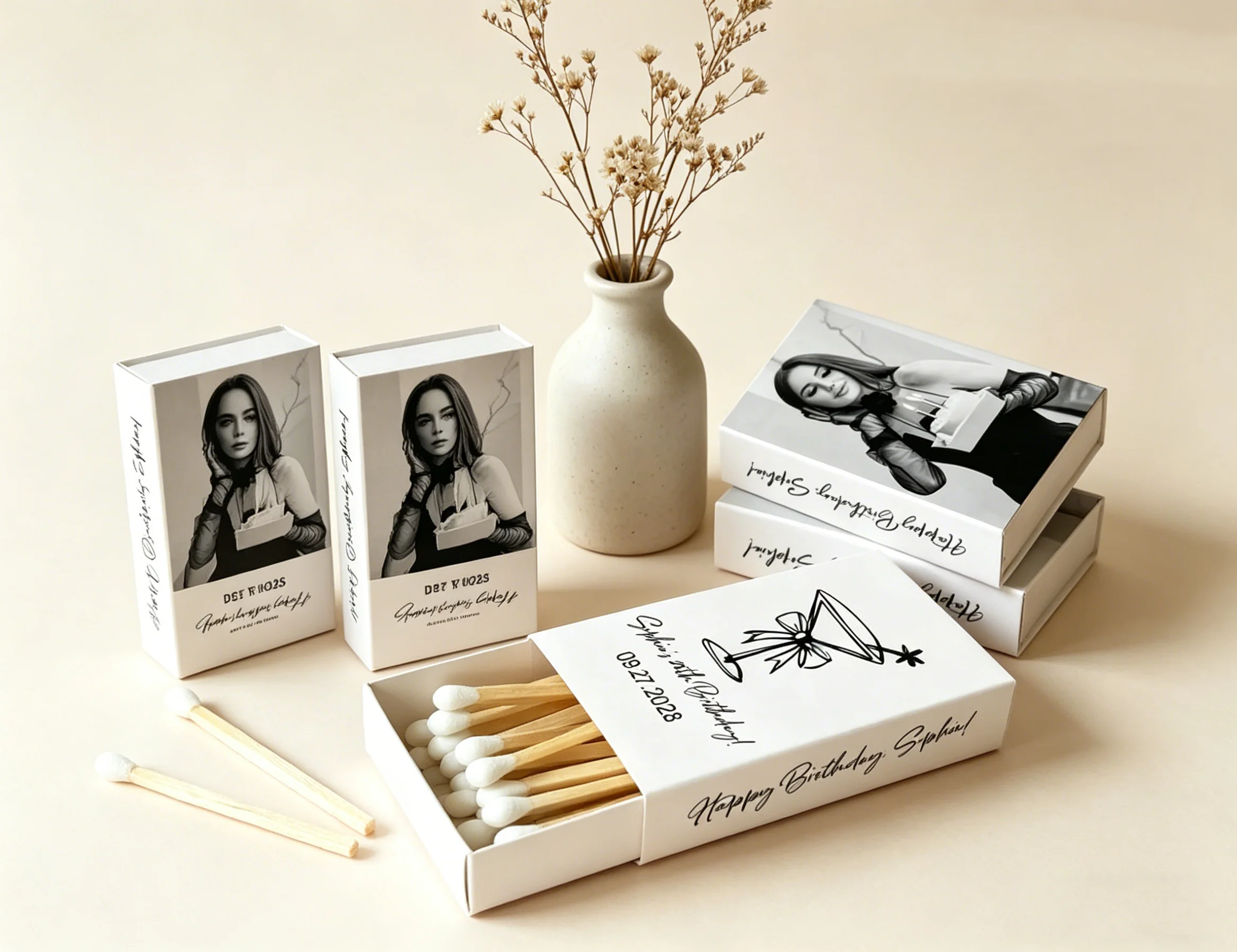 

Custom Printed Match Boxes with Photo/Birthday Matchbox Party Favors/Personalized Favors for 30th Birthday