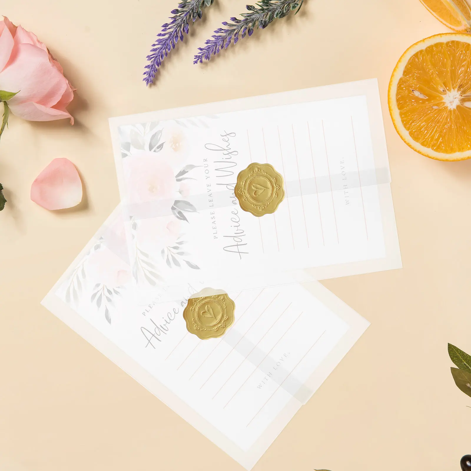 

1Set Blank Translucent Envelopes Light Weight Tear Resistant Clear Invitation Envelopes for Greeting Cards Festivals Banquets