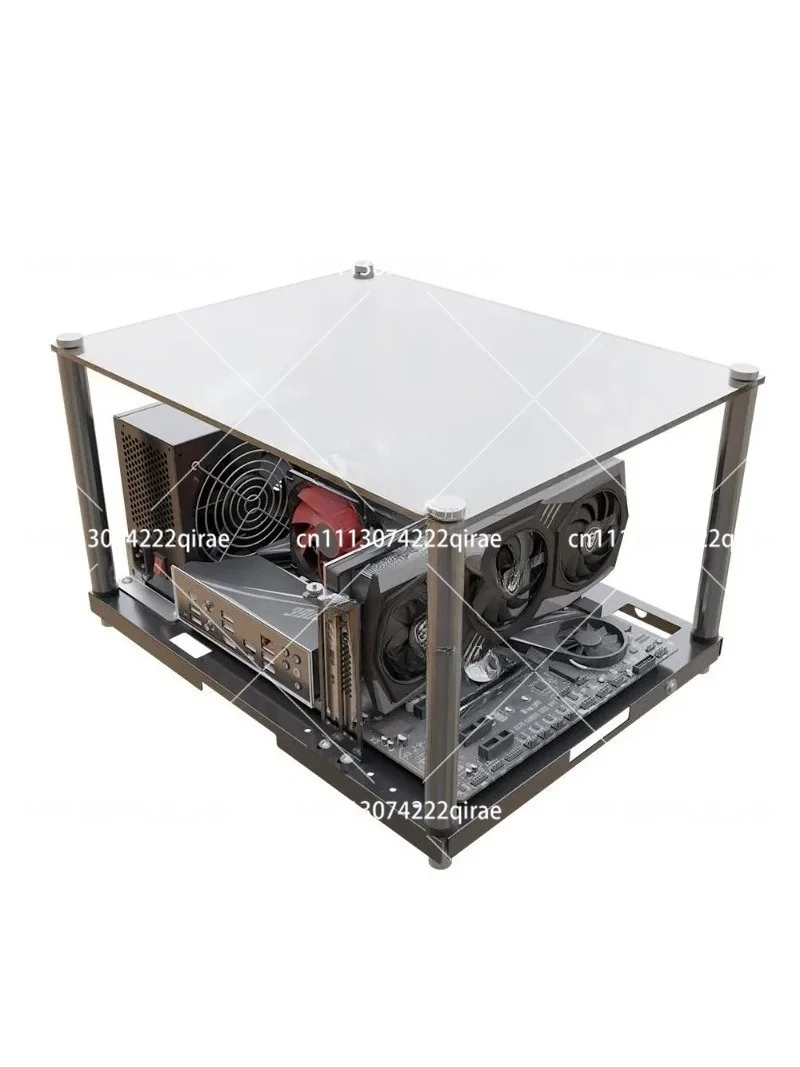 Open Frame PC Test Bench Rack DIY Gaming Computer Chassis