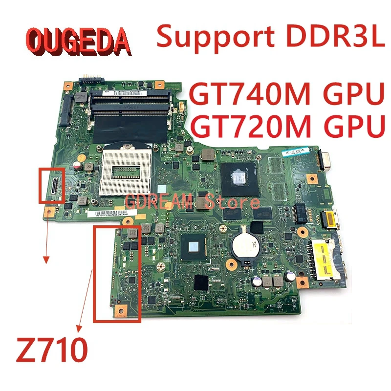 

OUGEDA 11S90004562 90004562 DUMB02 Rev: 2.1 For Lenovo ideapad Z710 Laptop motherboard GT740M / GT720M GPU DDR3L MAIN BOARD