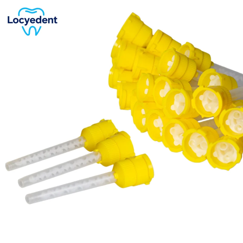 

Dental Disposable Mixing Tips Silicone Rubber Mixing Head 1:1 for Impression Mixing Dispensing Gun