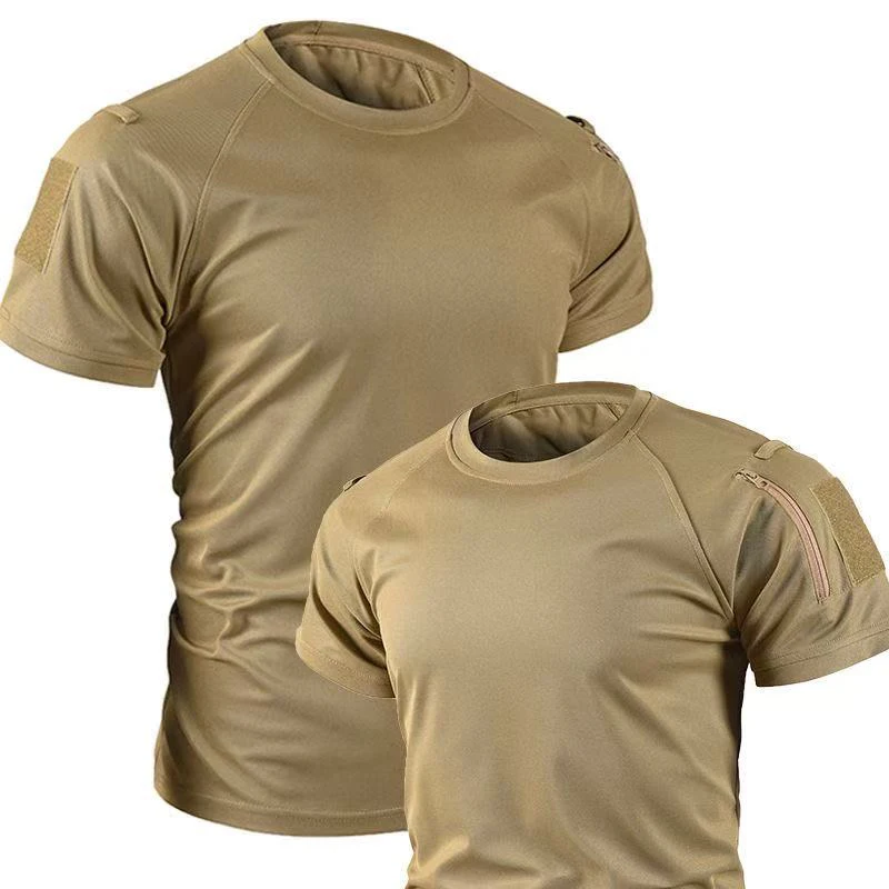 Summer Men Tactical Sport Military Shirt Quicky Dry Combat Breathable Male Elastic Pullerover Hiking Camping Climbing Tops Tees