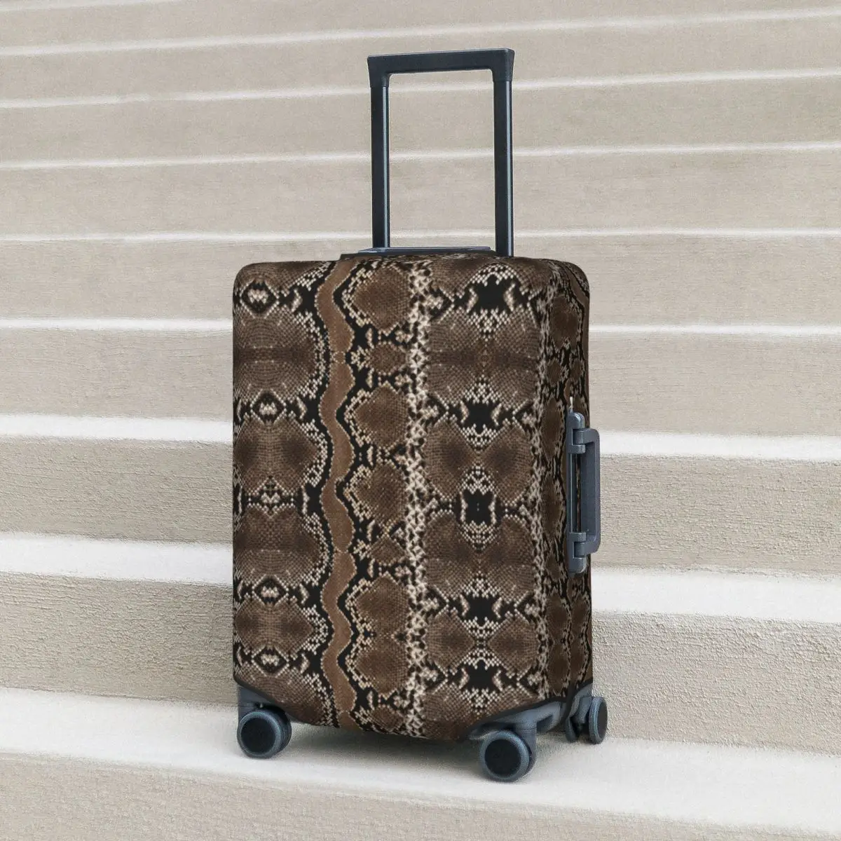 

Snake Skin Pattern Suitcase Cover Luxury Animal Fashion Business Holiday Fun Luggage Case Protector