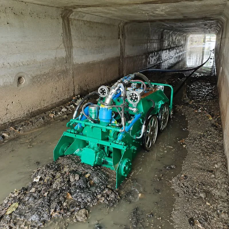 Customized Desilting Robot Hydraulic Crawler Cleaning Machine with Remote Control for Underground Drainage System Service