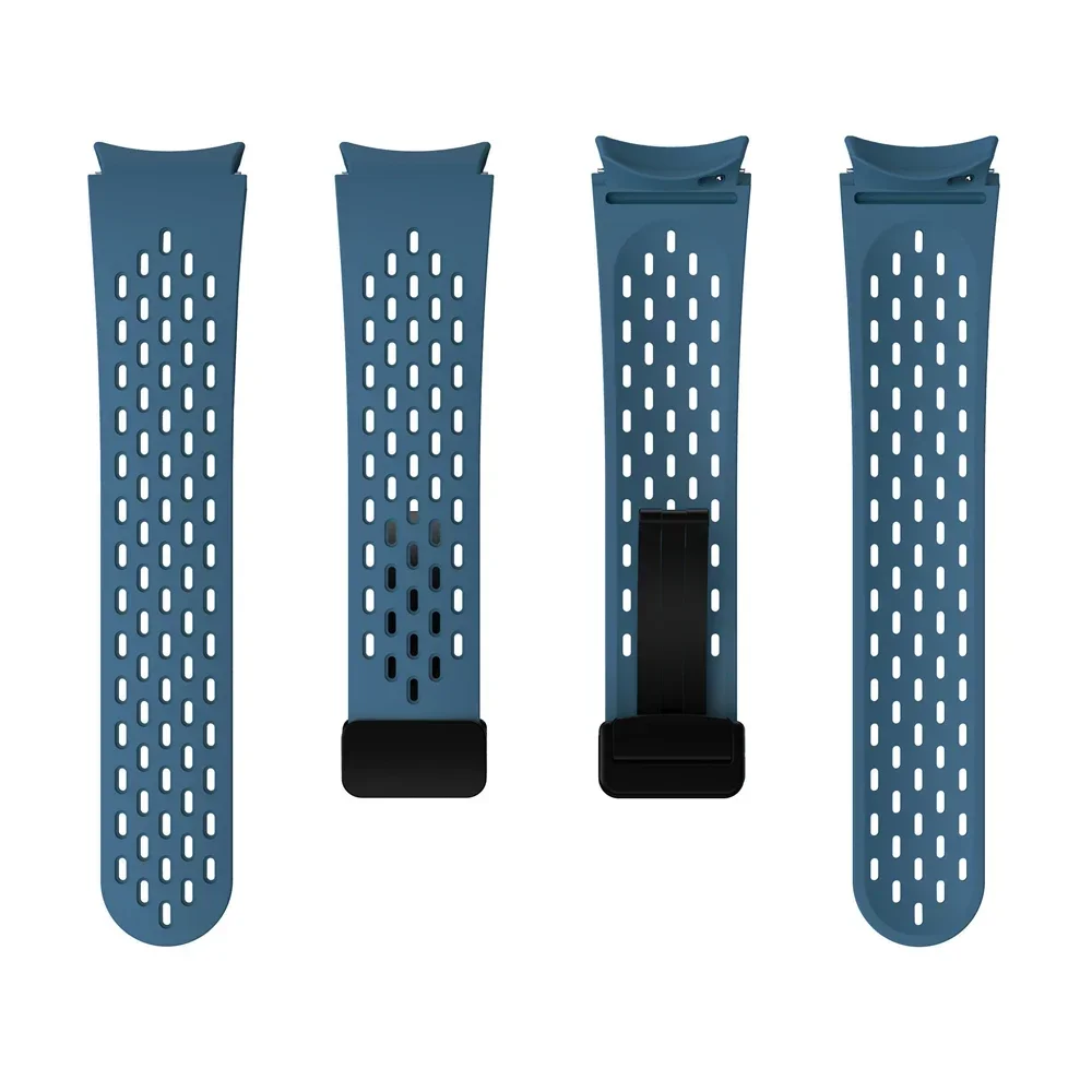 サムスンギャラクシーウォッチ用シリコンストラップ、磁気バックル、スポーツブレスレット、クラシックウォッチバンド、7、6、4、5プロ、40mm、44mm、47mm、46mm、43mm、42mm