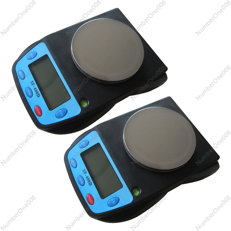 2X SF-400D Analytical Balance Laboratory Electronic Digital Scale Kitchen Scale 500G/0.01G Black