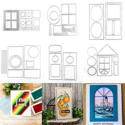 Master Layouts Set Rectangle Round Irregular Metal Cutting Dies, Embossing Diecut For DIY Card Making Scrapbooking Photo Album