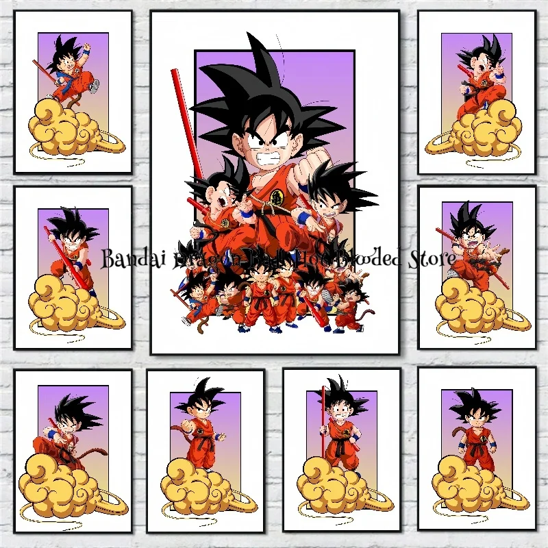 

Japan Classic Anime Dragon Ball Sun Wukong Canvas Decoration Painting Poster Art Picture Child Room Decor Christmas Kids Gift