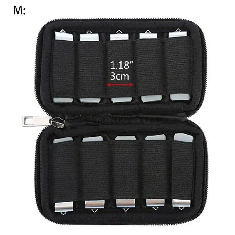 USB Flash Drive for Case Holder, Portable USB Memory Bag 6 / 10 Slots Blac 40JB