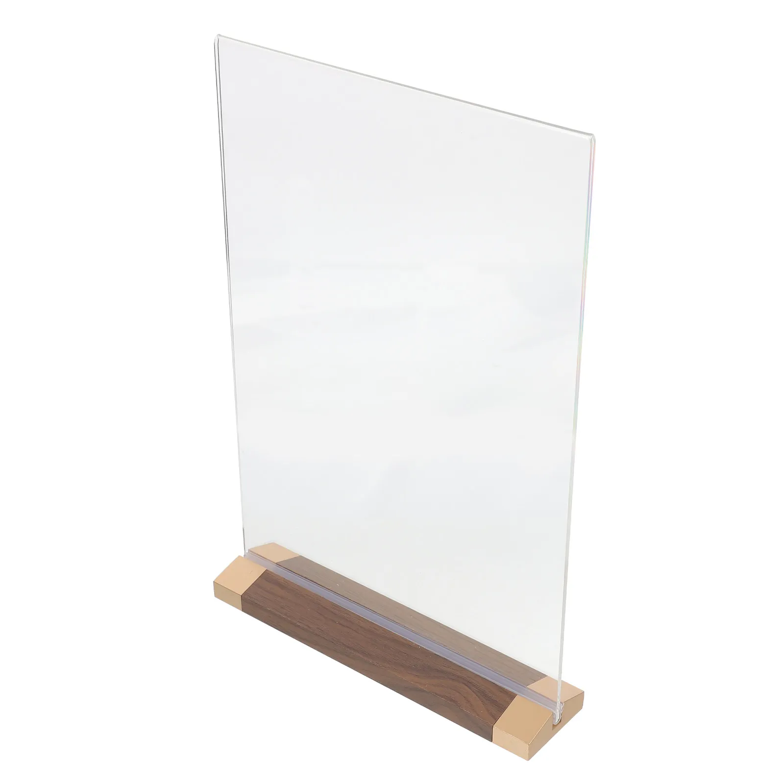 

Clear Acrylic Tabletop Sign Holder T-Shaped Stable Stand for Restaurants Offices Classrooms Exhibitions Menu Display Document