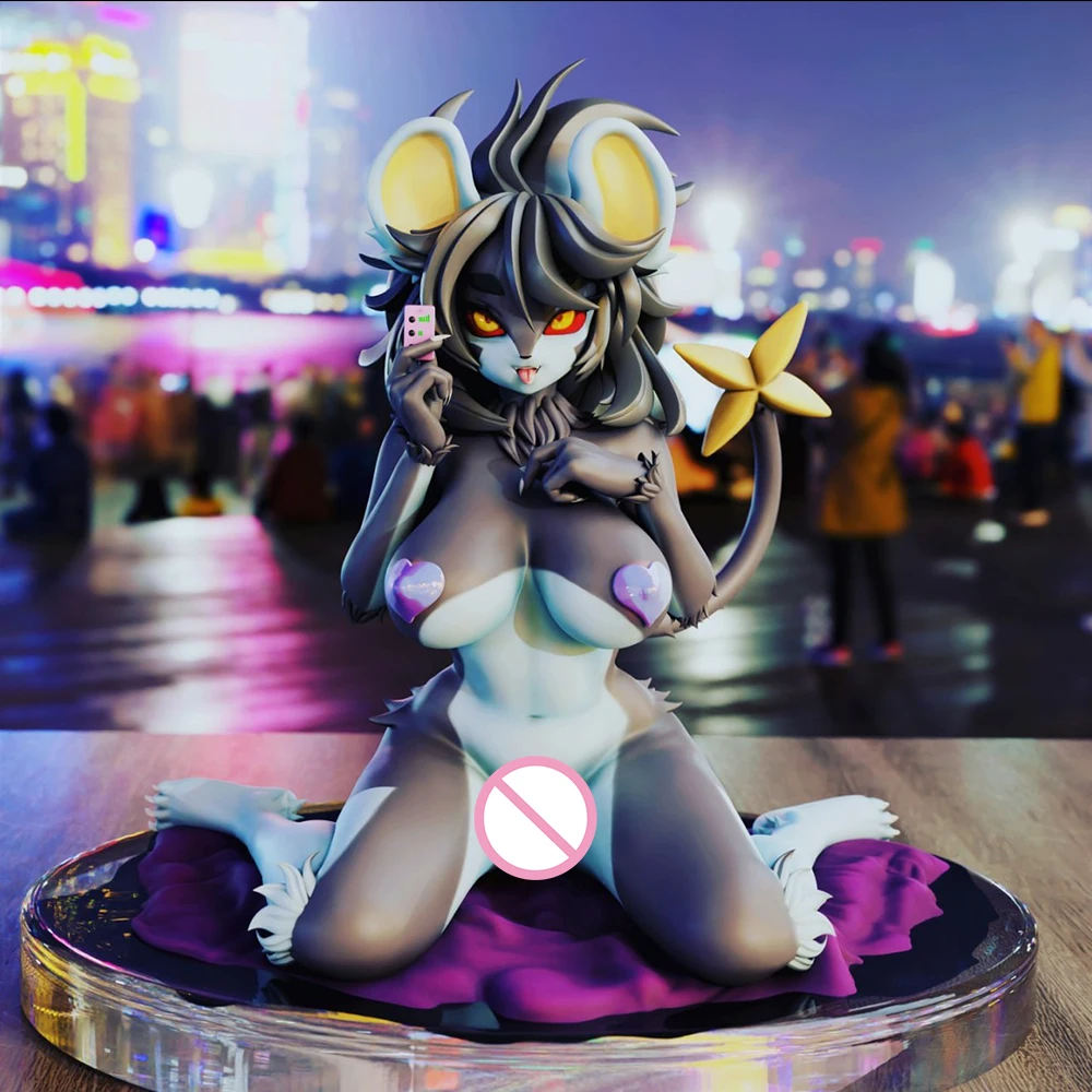 

3d Printing Model Kit Beautiful Mouse Girl Luxray Anime Figure Model Kit DIY Miniature Reduction Statue Unpainted Toys