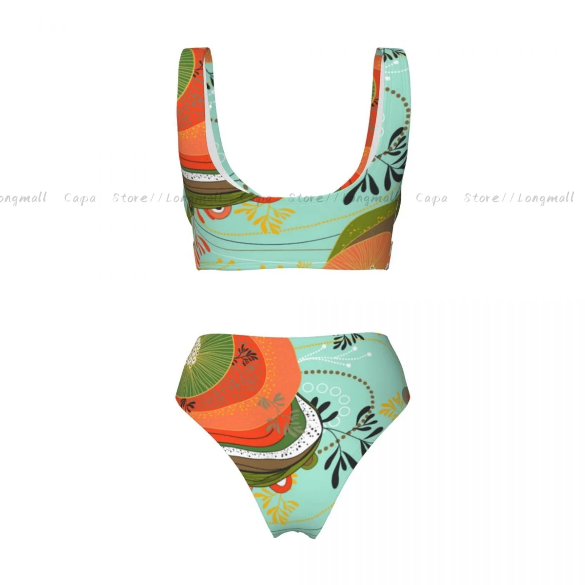 Damskie bikini zestaw abstrakcyjny kwiatowy Funky tekstura strój kąpielowy Push Up damskie stroje kąpielowe strój kąpielowy