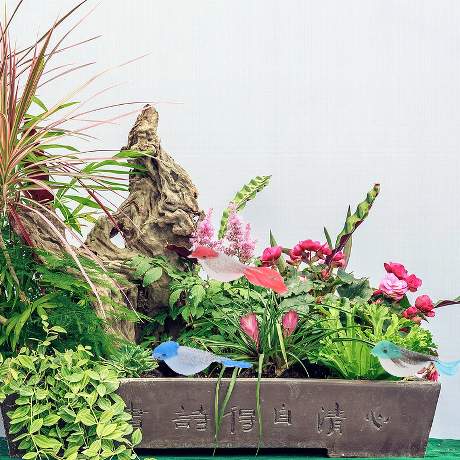 

12 Pcs Birds Decor Small Bird Figurines Realistic Bird Statue Craft nament Simulated Figurines DIY