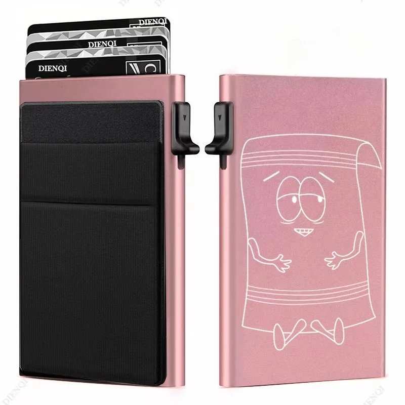 

Personalized Rfid Credit Card Holder Men Women Minimalist Wallets Bank Cardholder Case Engraving Wallet Towelie gifts for men