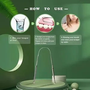 Pengikis Lidah Berbentuk U Pembersih Pelapis Lidahperabut Menghilangkan Bau Mulut Membawa Nafas Segar Untuk Mulut Cocok Untuk Pria Dan Wanita 6 penjualan terbaik tounge scrapper - №