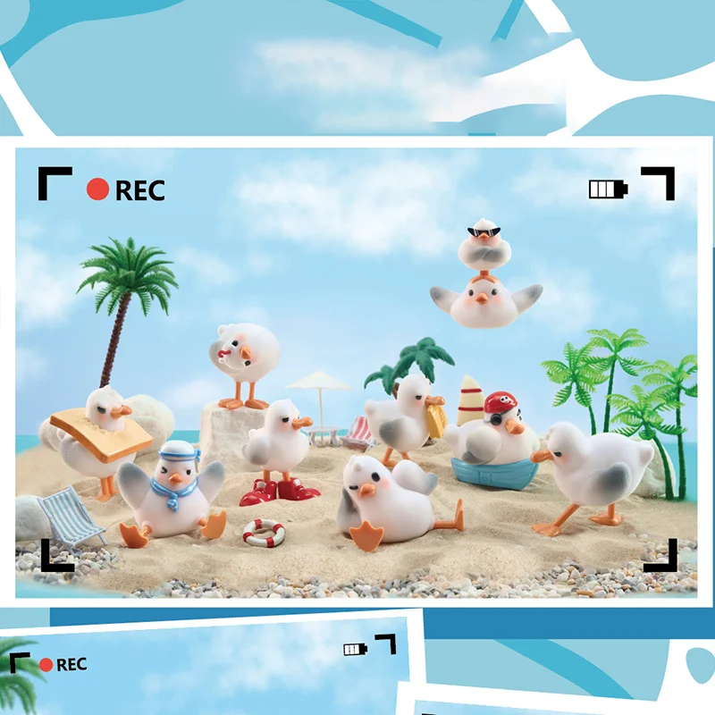 

Authentic Xfree Gull Full Of Vitality Shavings Gull Daily Series Blind Box Cute Trendy Toy Figurine Desktop Ornament Toy Gifts