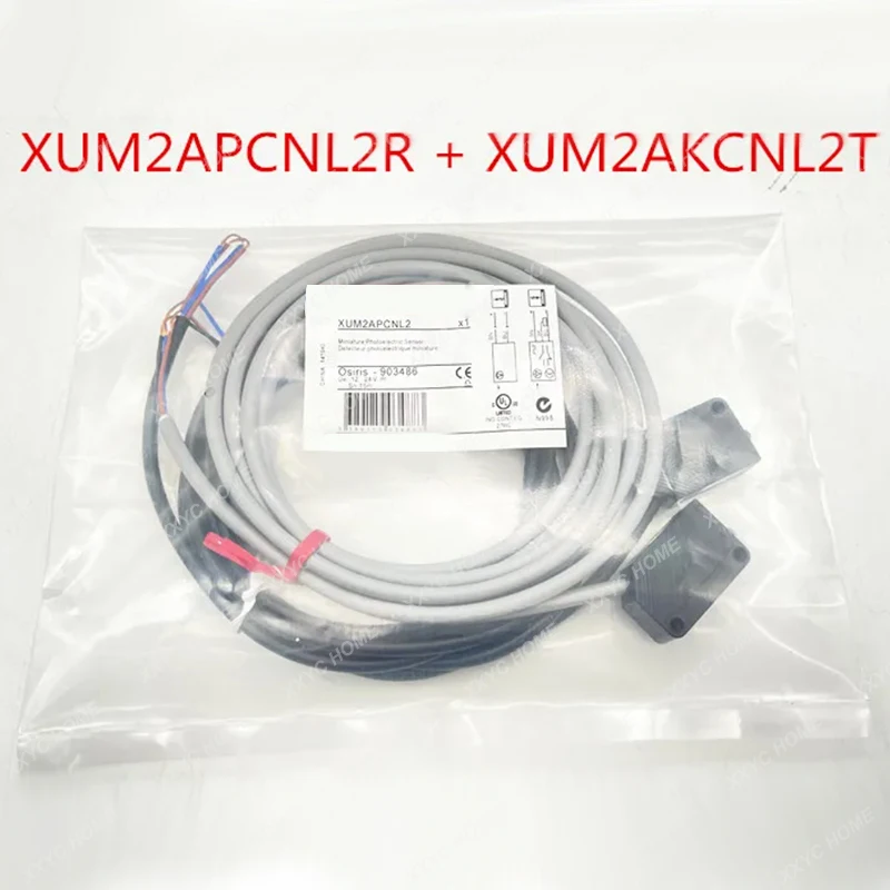 

XUM2APCNL2R + XUM2AKCNL2T Thru-beam Photoelectric Sensor 100% New Original