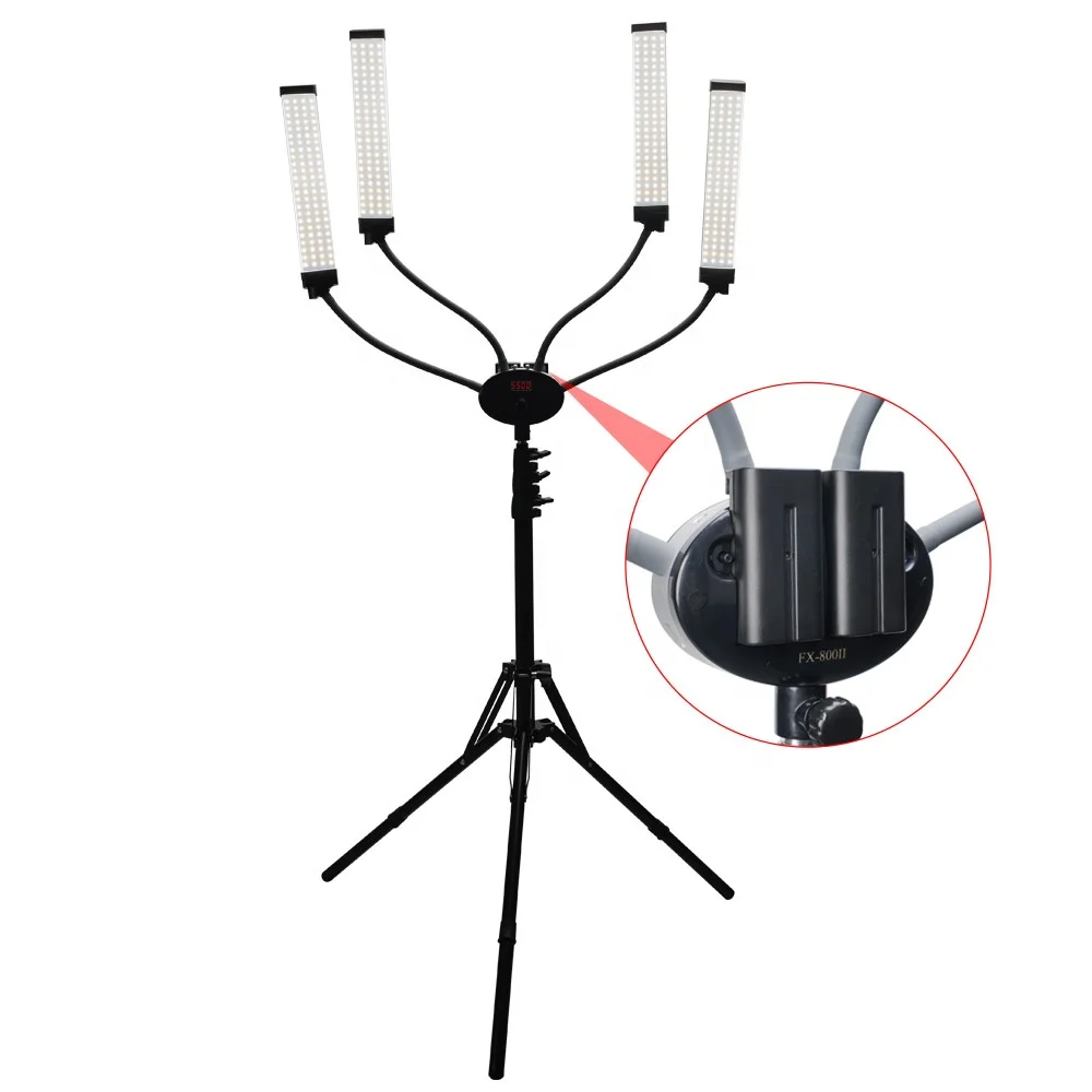 audio video & lighting four arms battery led video light 90W dimmable home use face beauty equipment (new)