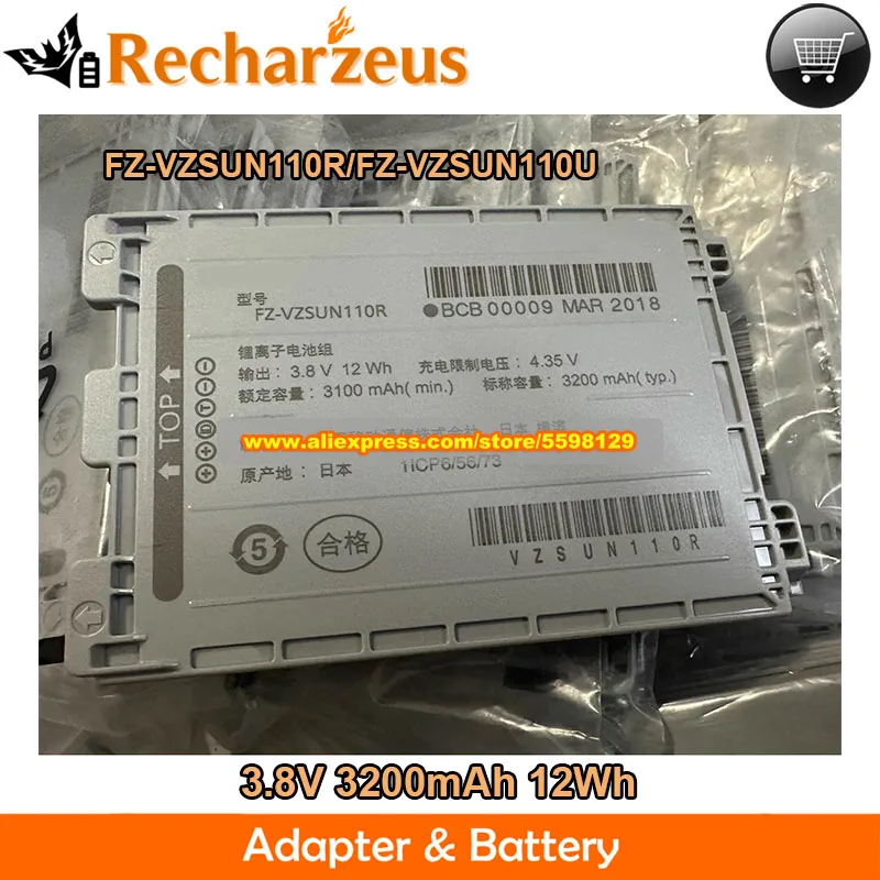 

Оригинальный аккумулятор 3,8 В, 3200 мАч, 12 Втч FZ-VZSUN110U FZ-VZSUN110R для Panasonic FZ-N1 Toughpad FZ-N1LDSAZPJ FZ-N1EJEAZDJ FZ-N1CKLAAZJ