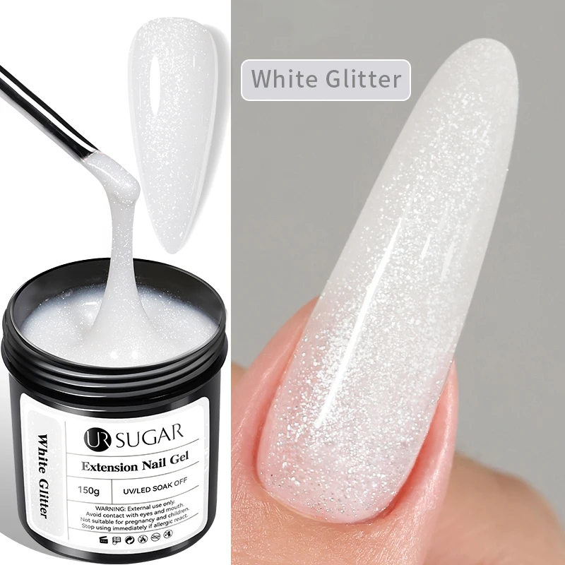 UR SUGAR 150g Soft Pink Quick Builder Nagelgel 6 IN 1 Acrygel für Nagelverlängerung, Selbstnivellierend, ablösbar, UV-LED-Gel