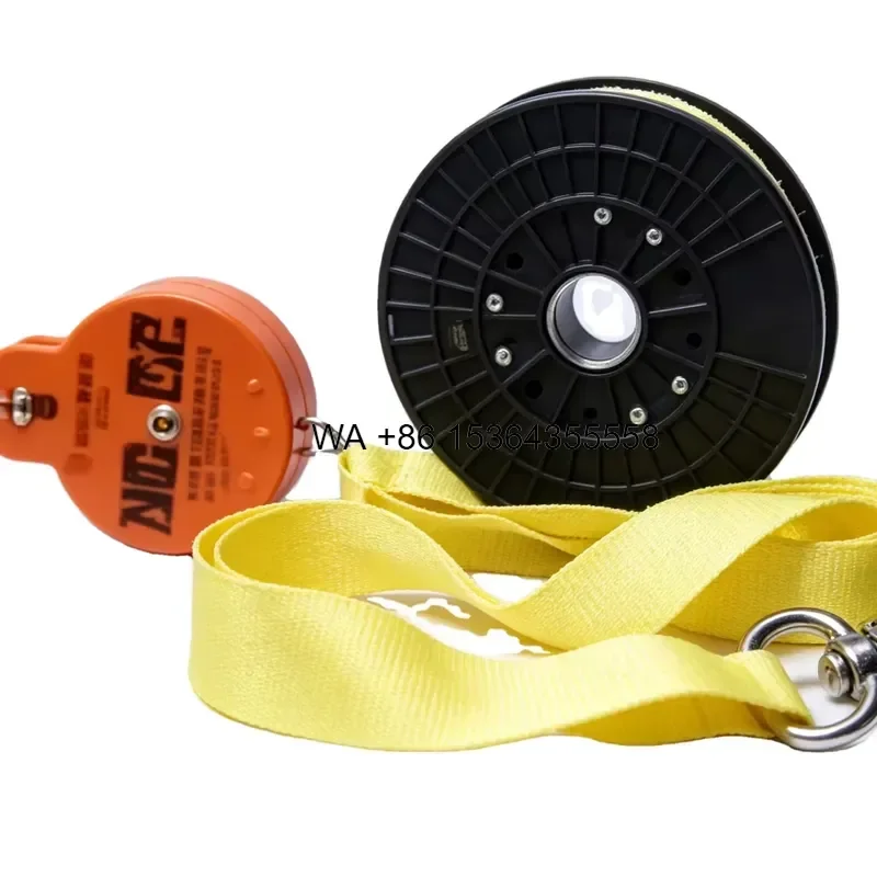 Wmwmnu for Fire Escape Descender 30m Emergency Lifeline Descending Device Automatic Controlled Rescue Rope Ladder for High