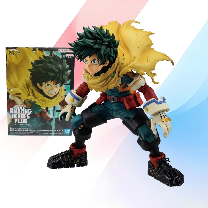 

В наличии Оригинальная фигурка Bandai My Hero Academia Мидория Изуку The Amazing Heroes Plus, ПВХ-фигурка, модель аниме-персонажа, игрушка, подарок