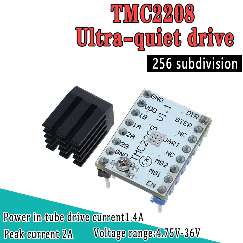 TMC2208 Stepper Motor StepStick Mute Driver Silent Excellent Protection For 3d Printer Sky V1.3 Compatible with A4988 DRV8825