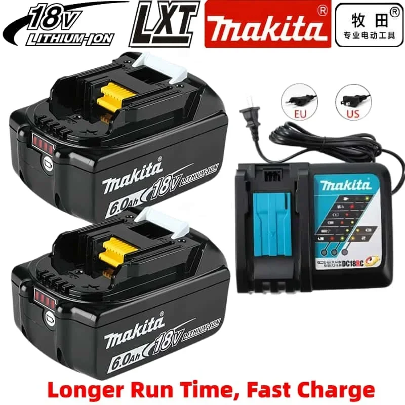 

Makita 18V 6.0Ah 18650 batteries for DTD173,DGA404,DHW180 Cordless Washer,DHR242,Impact Driver Drill,Screwdrive power tools