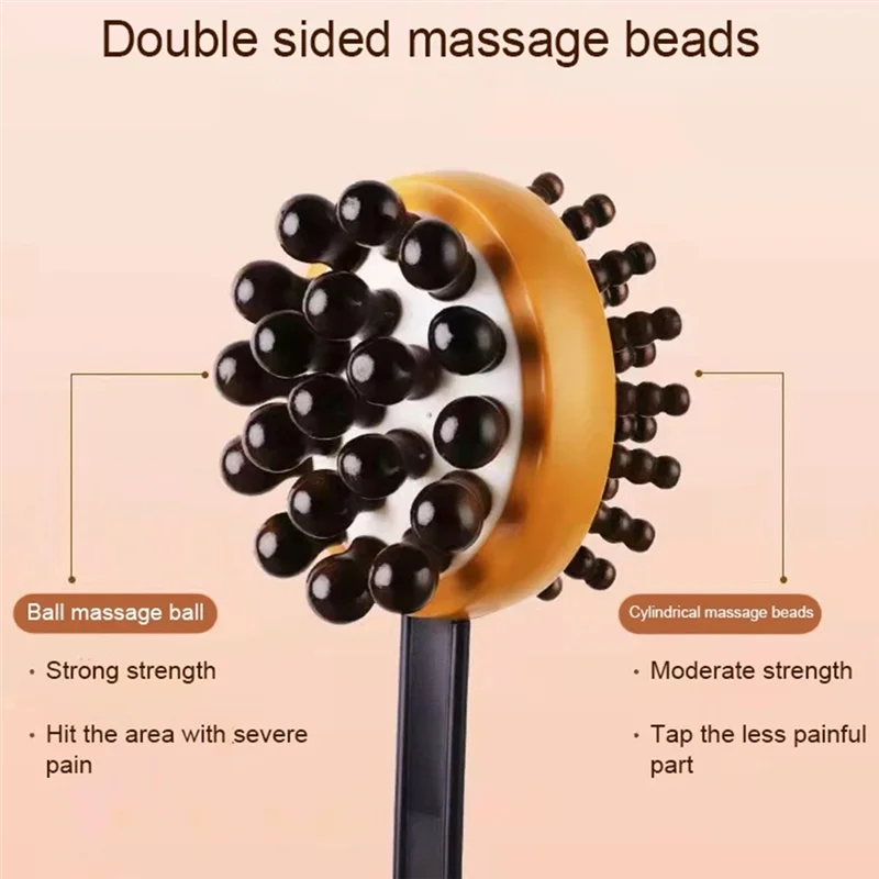 -A25M Back Knock Massage Handheld Round Head Back Pounding Massage Hammer Relieve Stress And Fatigue Meridian Massage