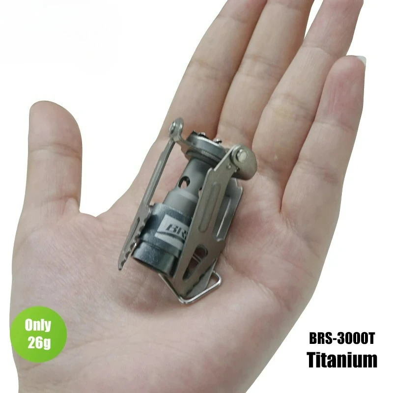 

BRS Outdoor Gas Stove Mini Camping Gas Burner 25g Ultralight Titanium Picnic Hiking Cooking Stove Survival Furnace BRS-3000T