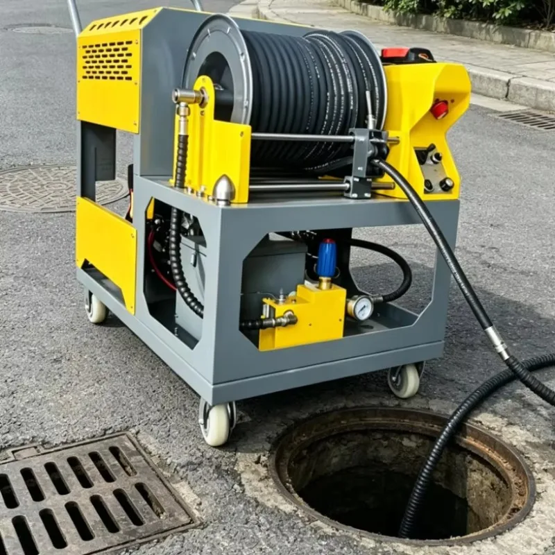New Industrial High Pressure Cold Water Jet Sewer Cleaner 200Bar 85L/min 37HP Metal Drain Cleaning Machine