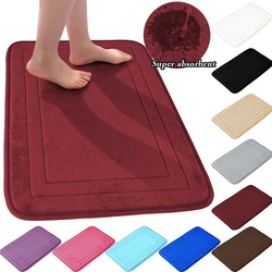 Bath Rug Bathroom Floor Mats Absorbent Non-Slip Shower Rug Kitchen & Bedroom Non-Slip Washable Rugs