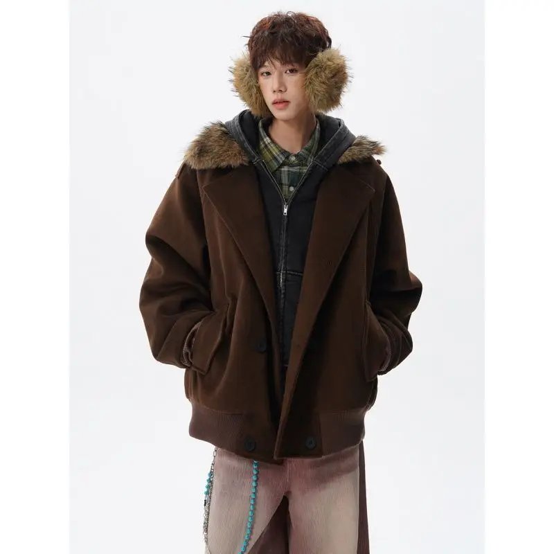 

Мужская куртка из шерстяной смеси для работы, игры в баскетбол, спорта, отдыха, соревнований, активного движения и энергии