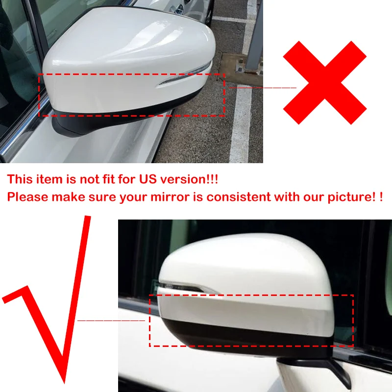 For Honda Odyssey 2015-2021 Rearview Side Mirror Cover Wing Cap Exterior Door Rear View Case Trim Sticker Carbon Fiber Look