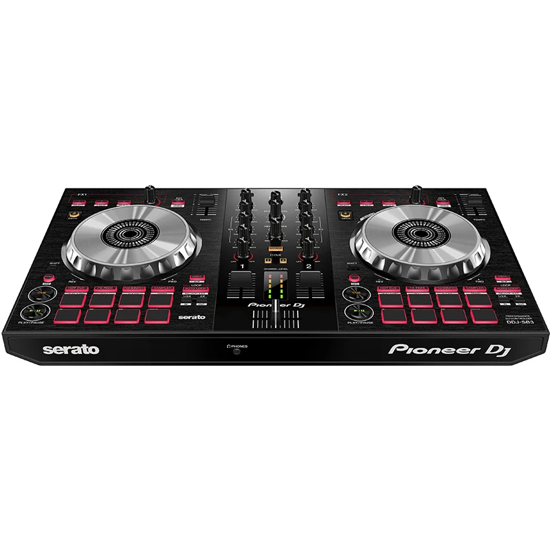 جهاز التحكم بالمعدات الصوتية Pioneer DDJ-SB3 Rekordbox DJ ذو التأثير المعدني لـ DJ الاحترافي