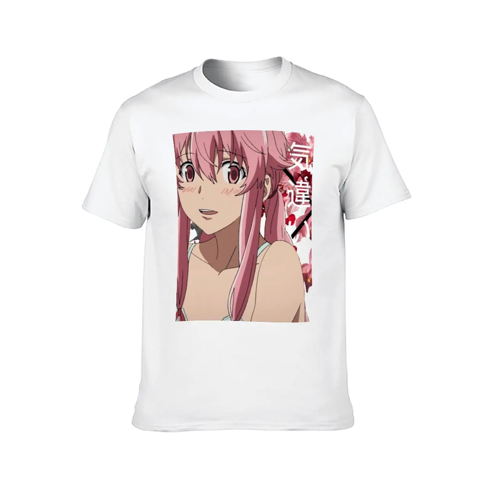 Yuno Gasai - Mirai Nikki T-Shirt for a boy vintage clothes mens shirts graphic tee