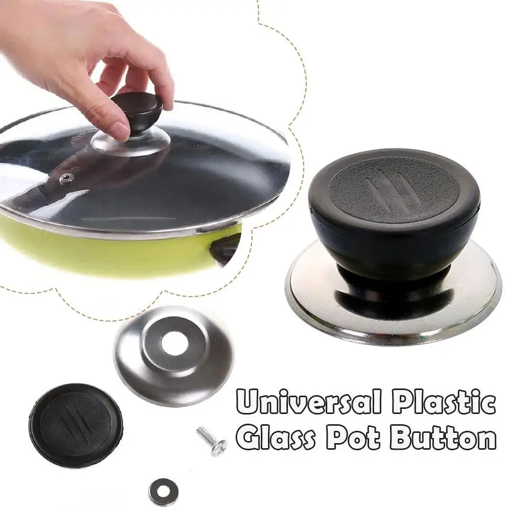 Pot Lid Top Replacement Knob Heat Resistant Bakelite Kitchen Pot Lid Handle Replacement Handle Knobs for Casserole Kettle V9K9
