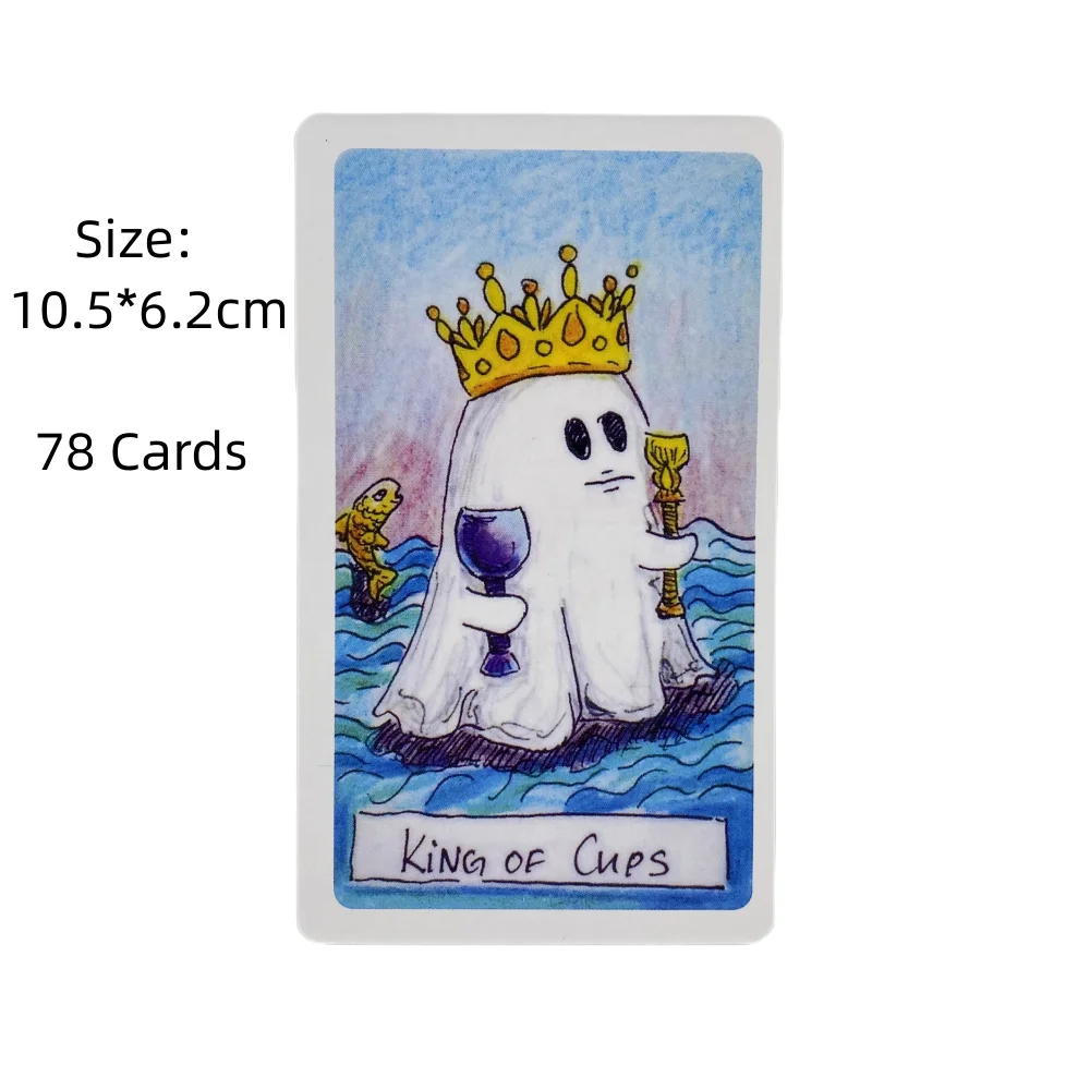 Cute Ghost Tarot Cards A 78 Deck Oracle English Visions Divination Edition Borad Playing Games