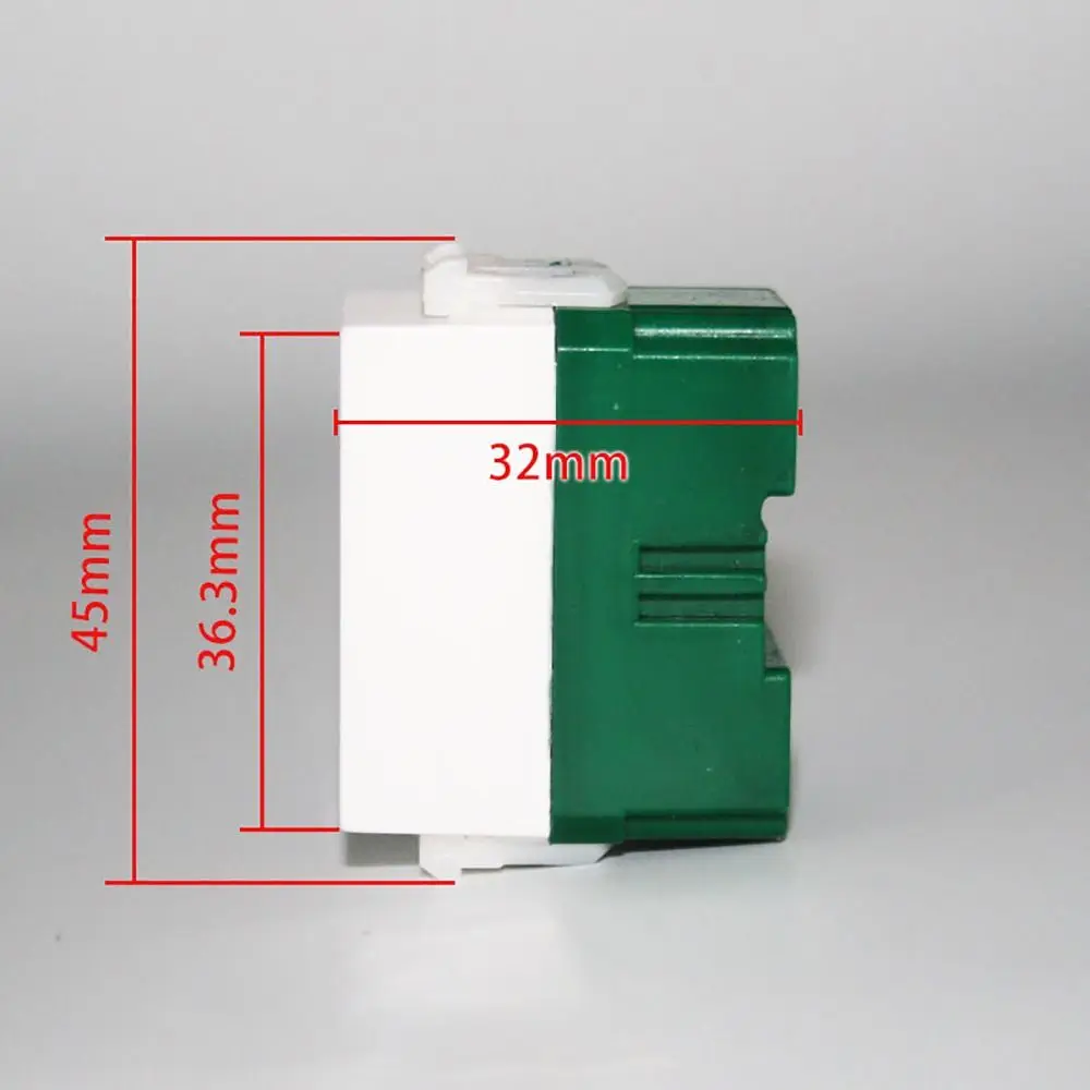 10Pcs New 120 Series Two-hole Round Single Plug 2-Pin Flat Plastic Switch