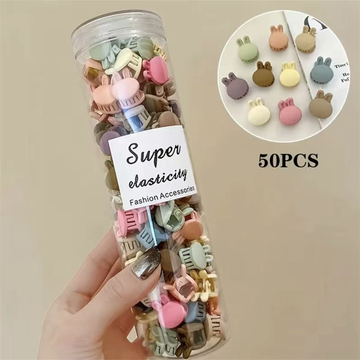 Korean Hair Clip Set (50 Pcs) - Cute Minimalist Design 2